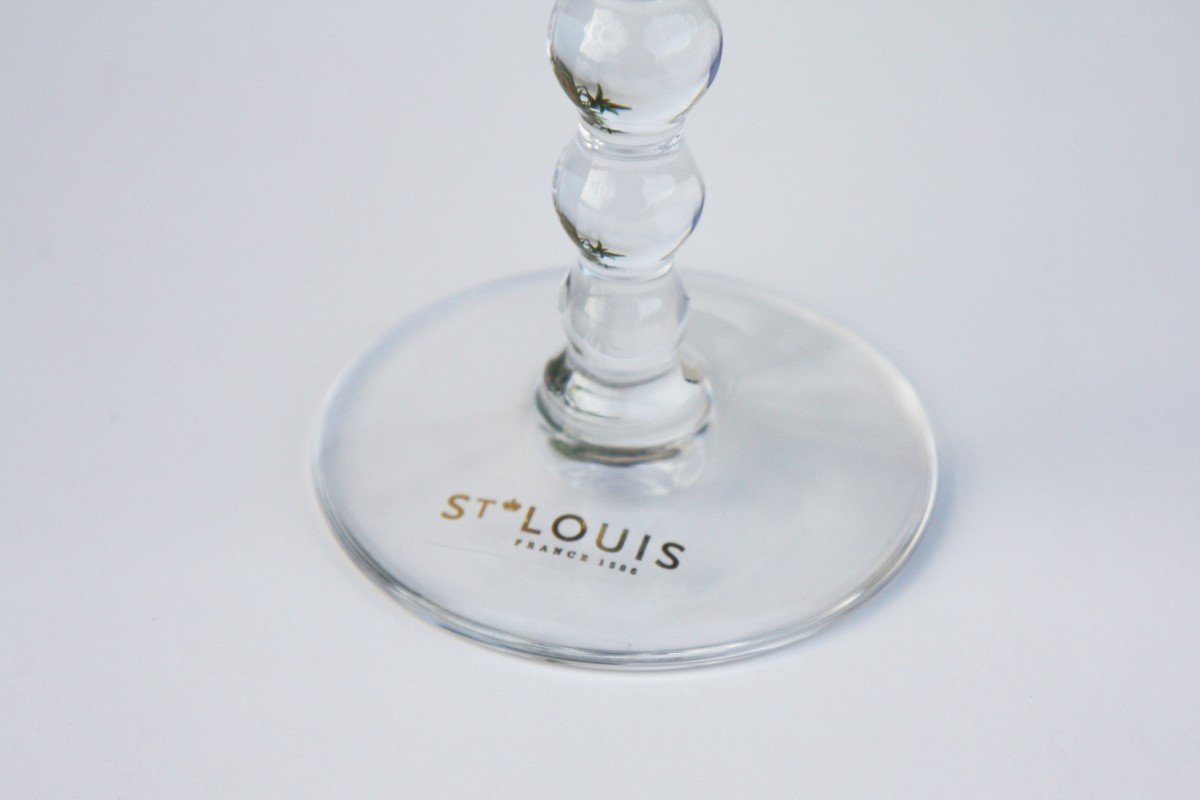 Champagne Flute In St Louis Crystal, Bubbles Model-photo-3