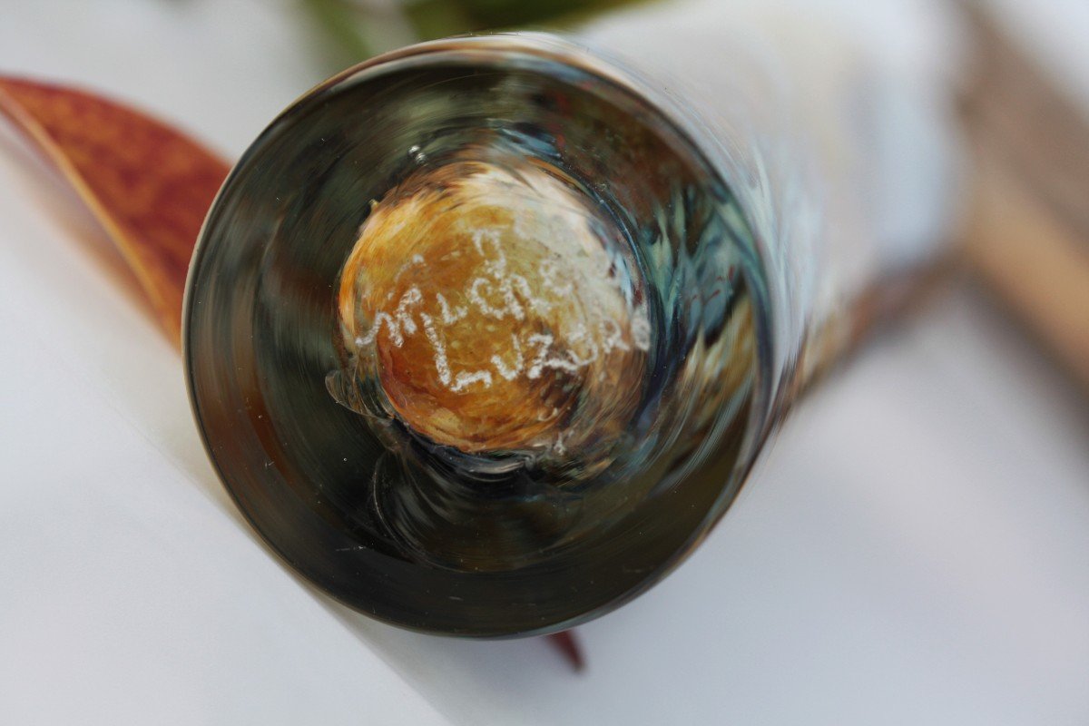 Biot Glass Bottle Created By Michèle Luzoro-photo-5
