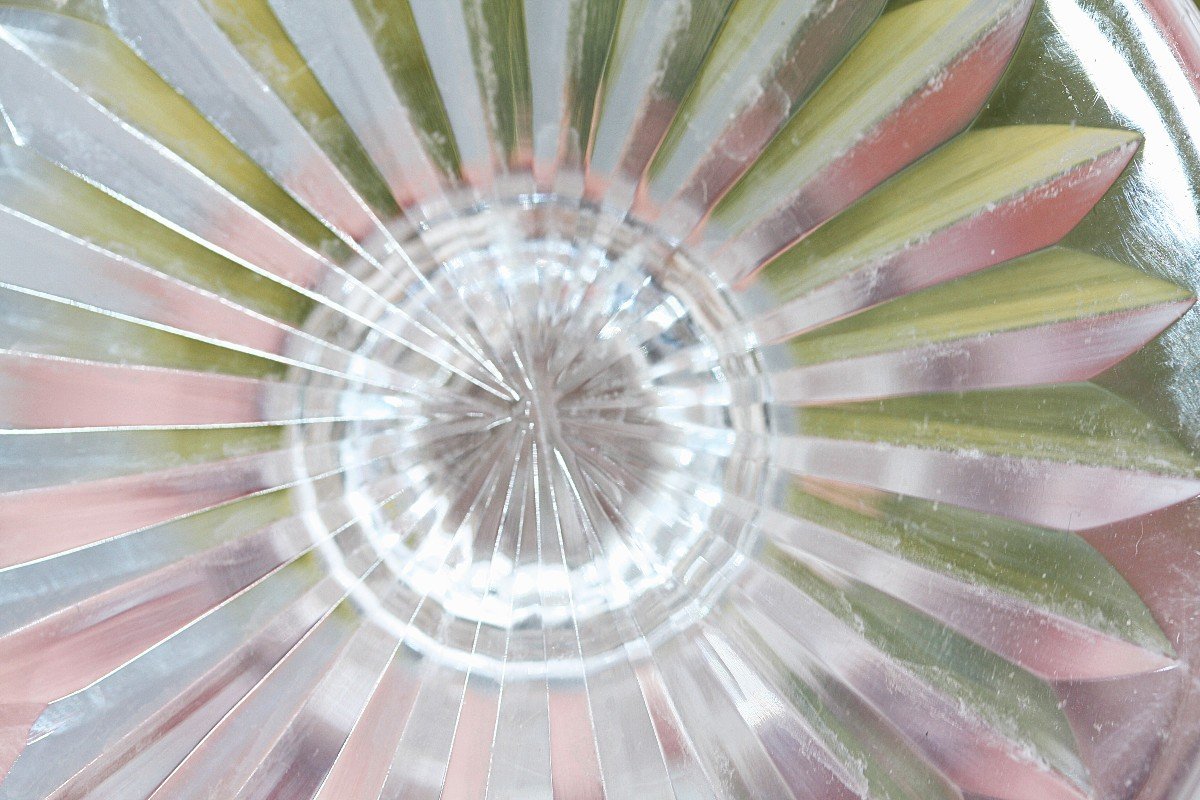 Set Of 4 Champagne Flutes In Saint Louis Crystal, Tommy Model-photo-6