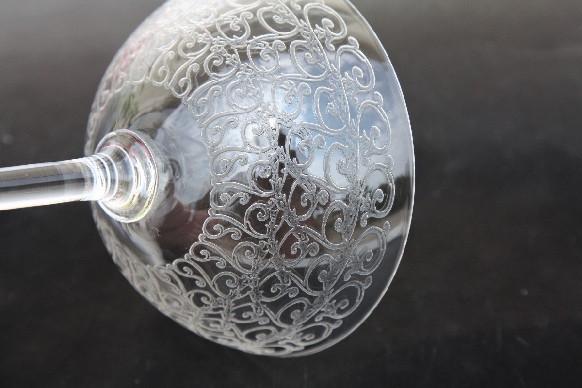 Coupe à Champagne En Cristal Baccarat Modèle Combourg (3 disponibles)-photo-3