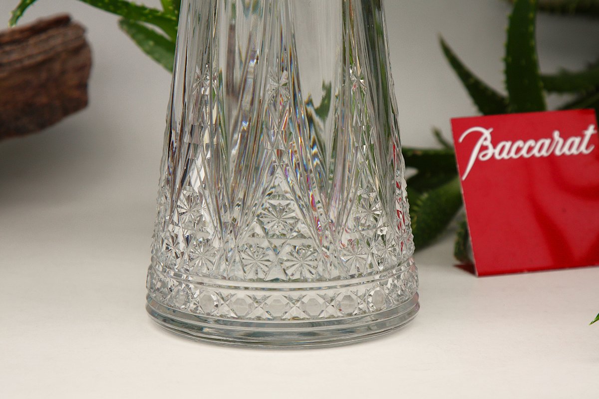 Rare Baccarat Crystal Wine Decanter, Etampes Model-photo-3