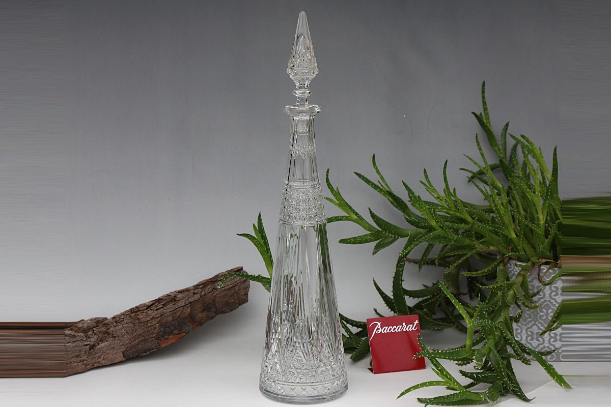 Rare Baccarat Crystal Wine Decanter, Etampes Model