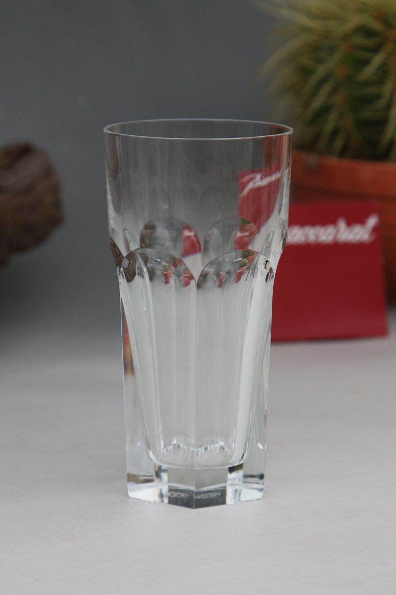 Set Of 6 Baccarat Crystal Long Drink Glasses, Harcourt Model-photo-7