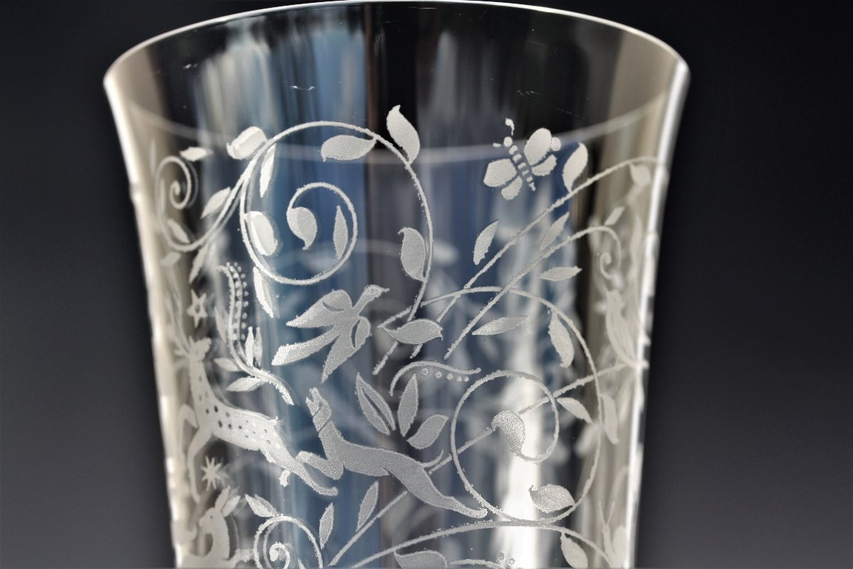 Set de 6 verres à eau en cristal de Baccarat, modèle Leillah-photo-2
