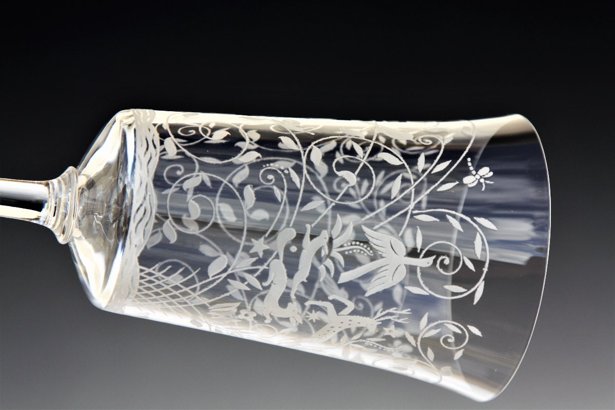 Set de 6 verres à eau en cristal de Baccarat, modèle Leillah-photo-6
