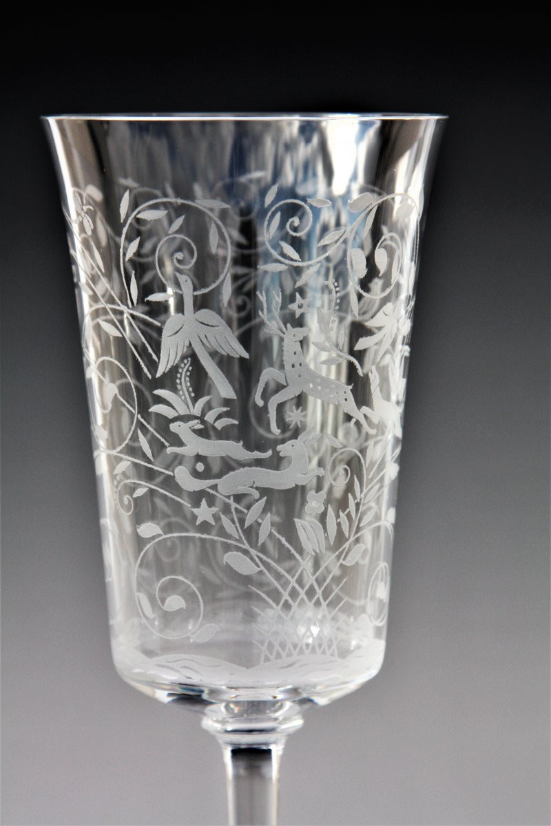 Set de 6 verres à eau en cristal de Baccarat, modèle Leillah-photo-7