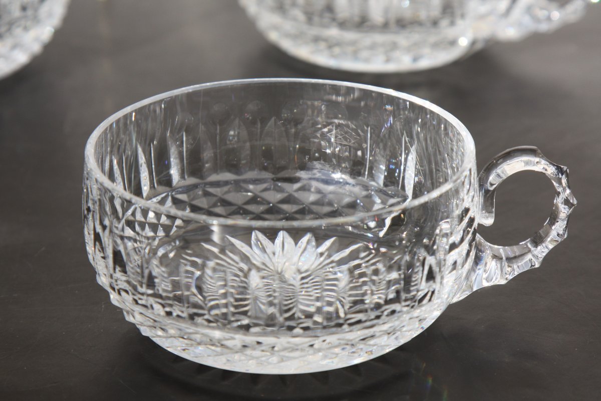 Set Of 2 Saint-louis Crystal Bowls, Tommy Model-photo-2