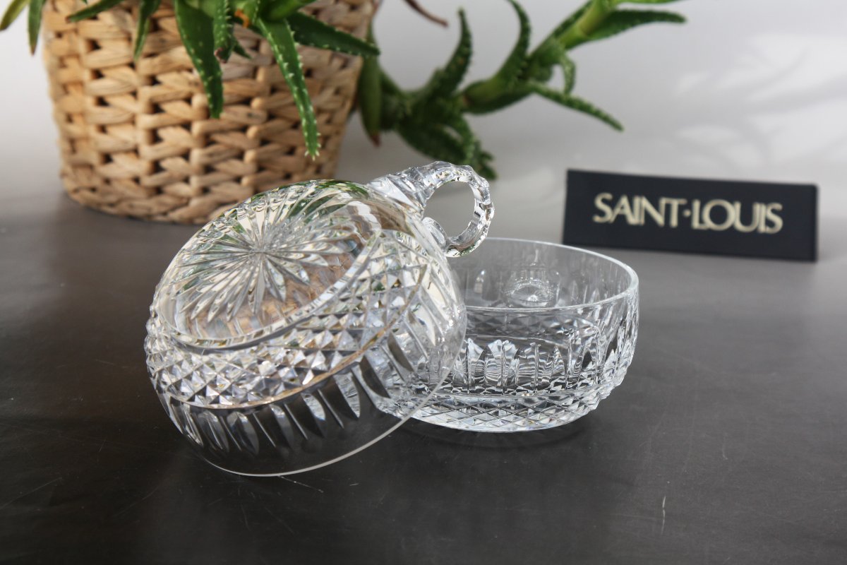 Set Of 2 Saint-louis Crystal Bowls, Tommy Model-photo-4