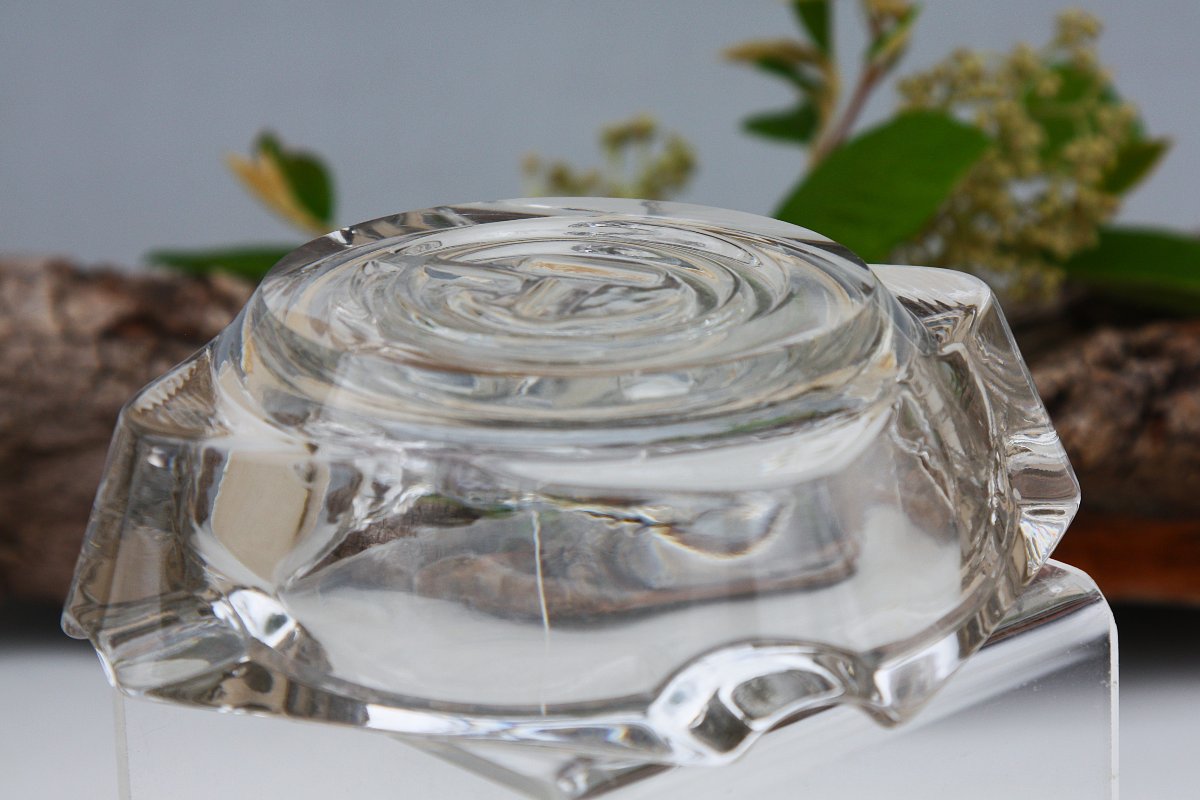 Ashtray In Daum Crystal, Ocean Liner-photo-4