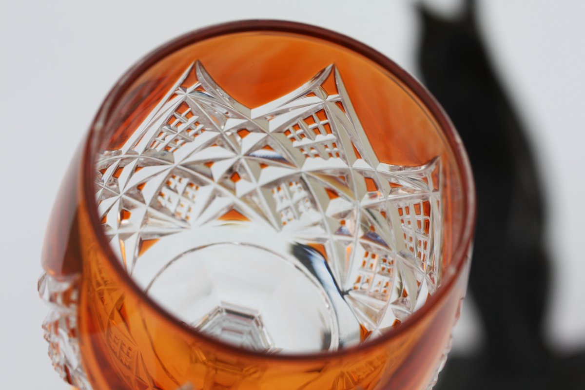 Roemer Glass In Baccarat Crystal , Colbert Model-photo-3