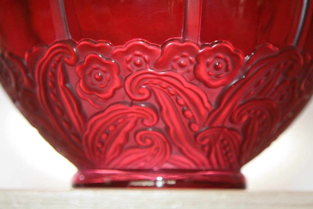 Vase Art Déco en cristal de Baccarat modèle Isadora -photo-3