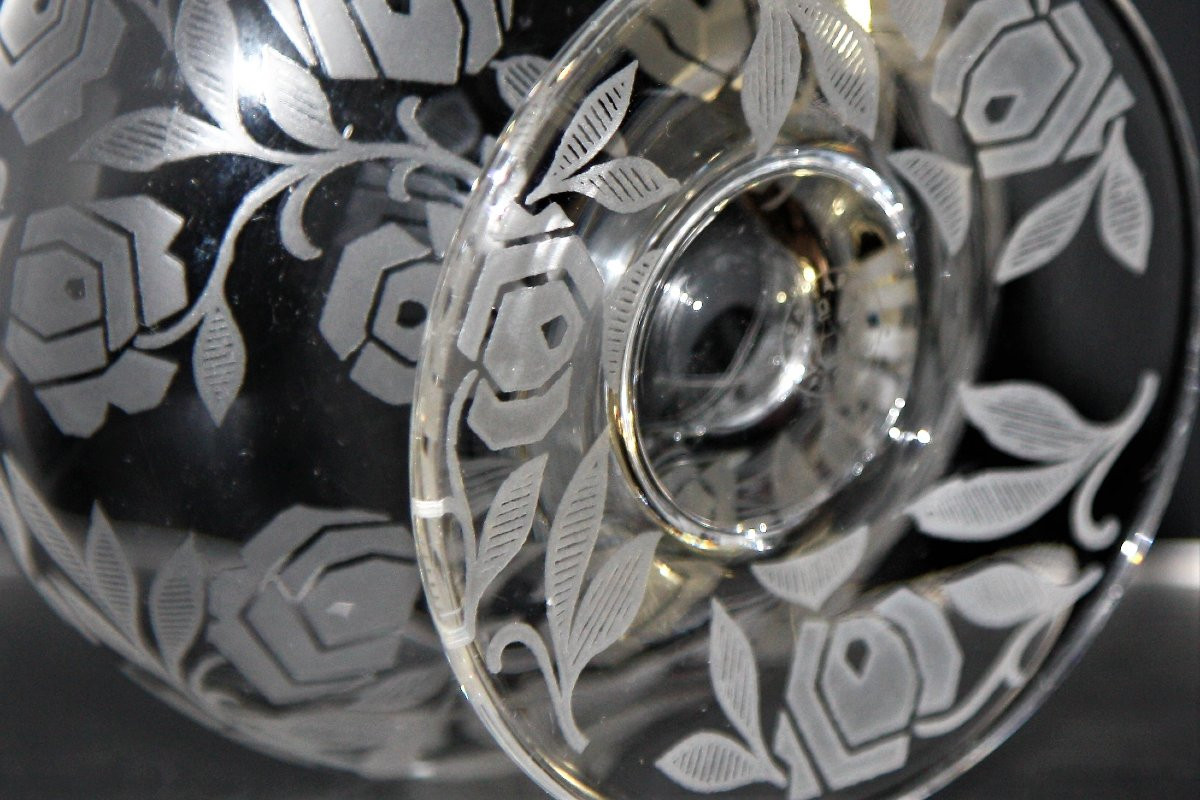 Set de 2 coupes à Champagne en cristal de Baccarat modèle Fontenay-photo-3