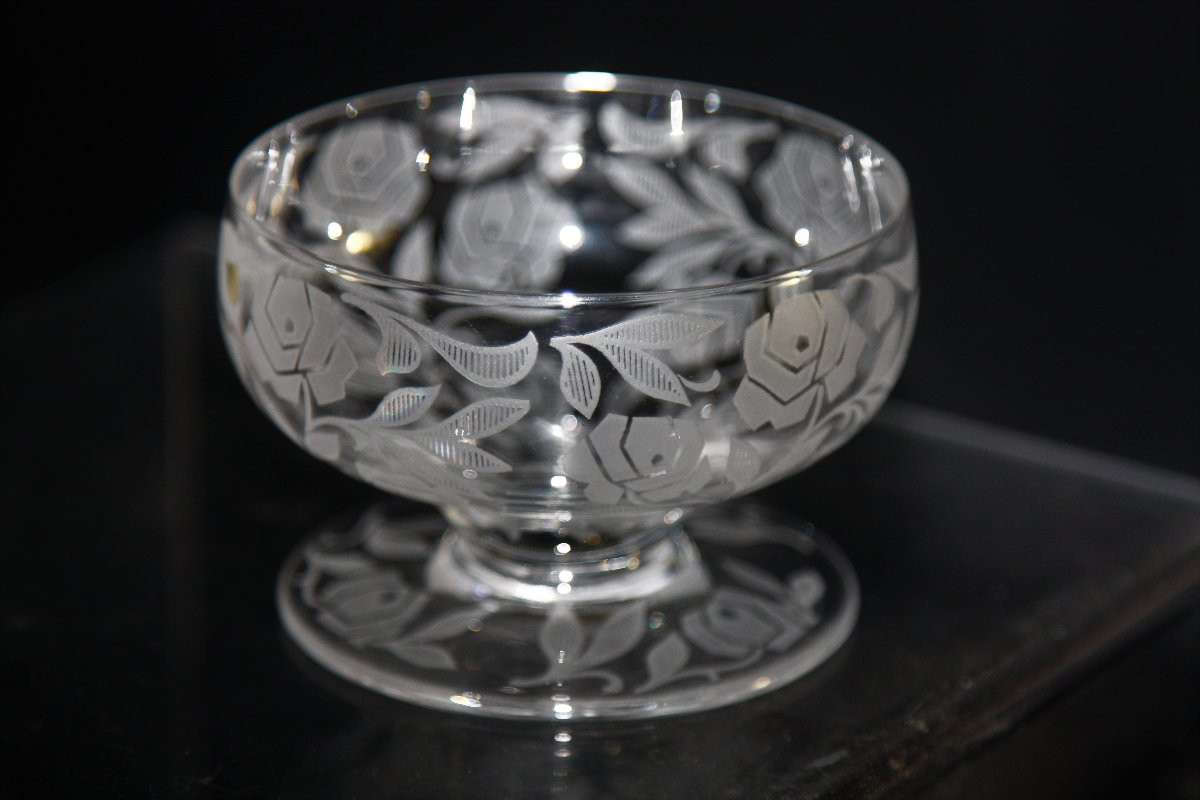 Set de 2 coupes à Champagne en cristal de Baccarat modèle Fontenay-photo-3