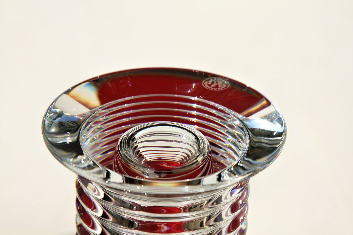 Baccarat Crystal Pencil Holder, Lalande Model-photo-1