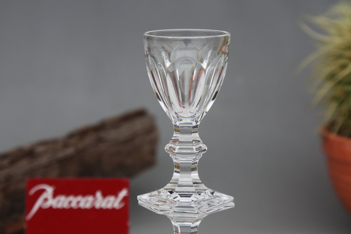 Set Of 6 Baccarat Crystal Liquor Glasses, Harcourt Model-photo-4