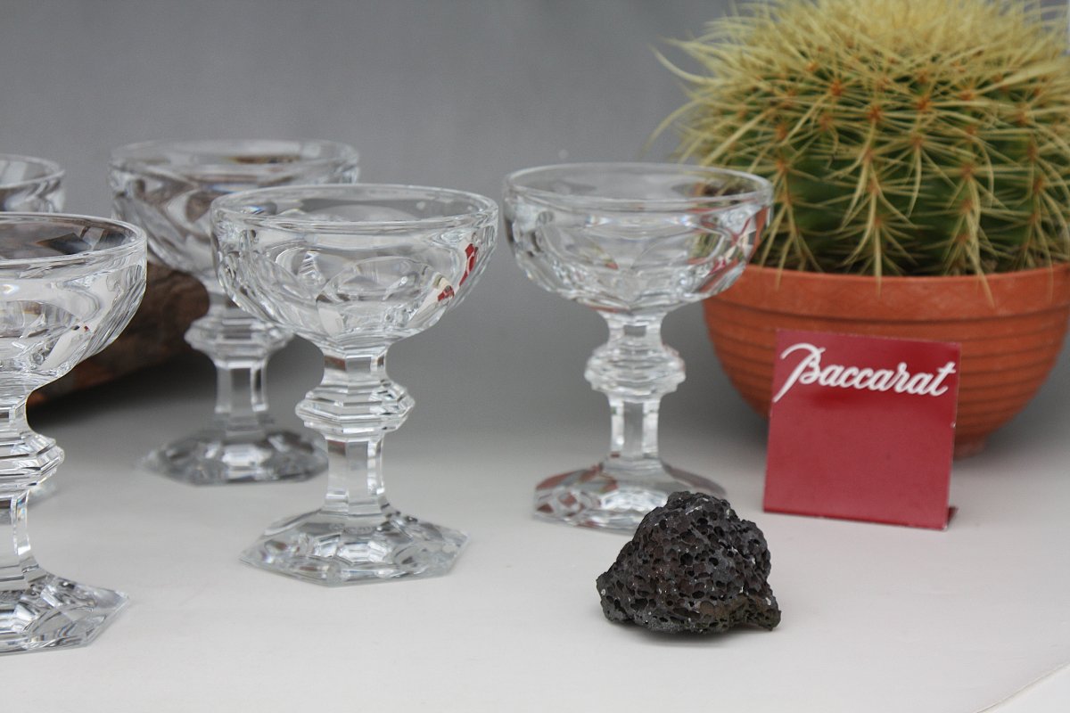 Set de 4 coupes à Champagne en cristal de Baccarat modèle Harcourt-photo-2