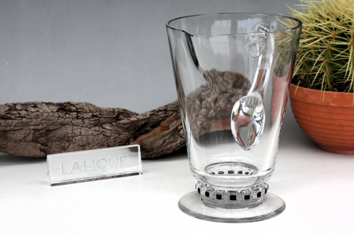 Pichet à eau de Lalique, rare modèle Unawhir-photo-4