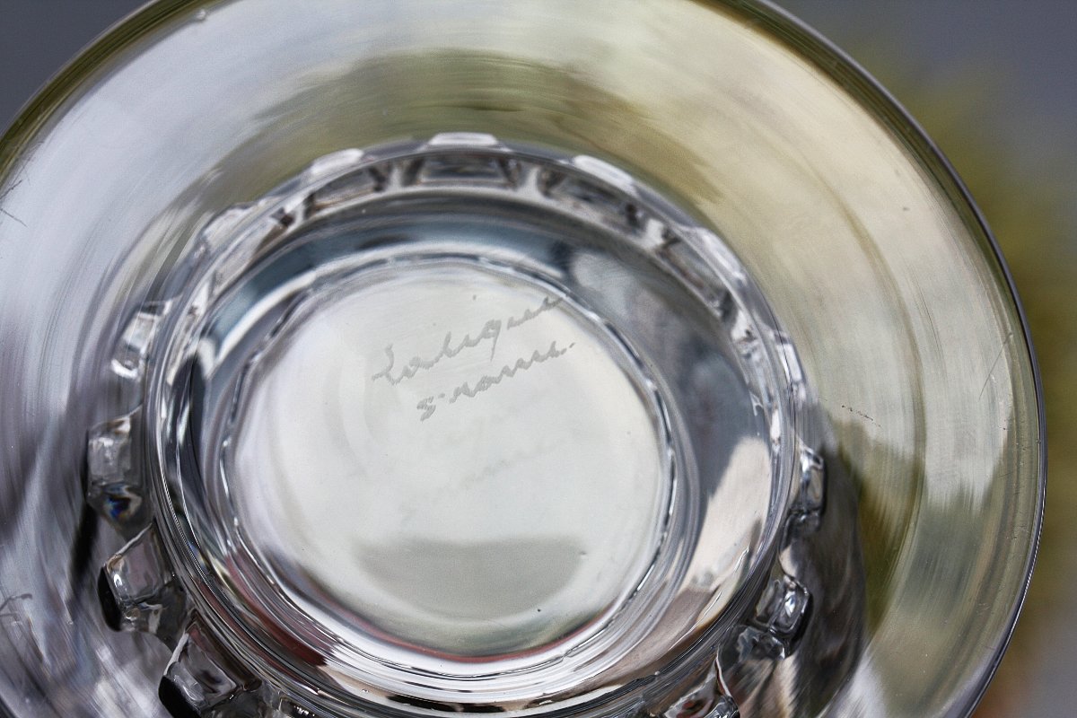 Pichet à eau de Lalique, rare modèle Unawhir-photo-5
