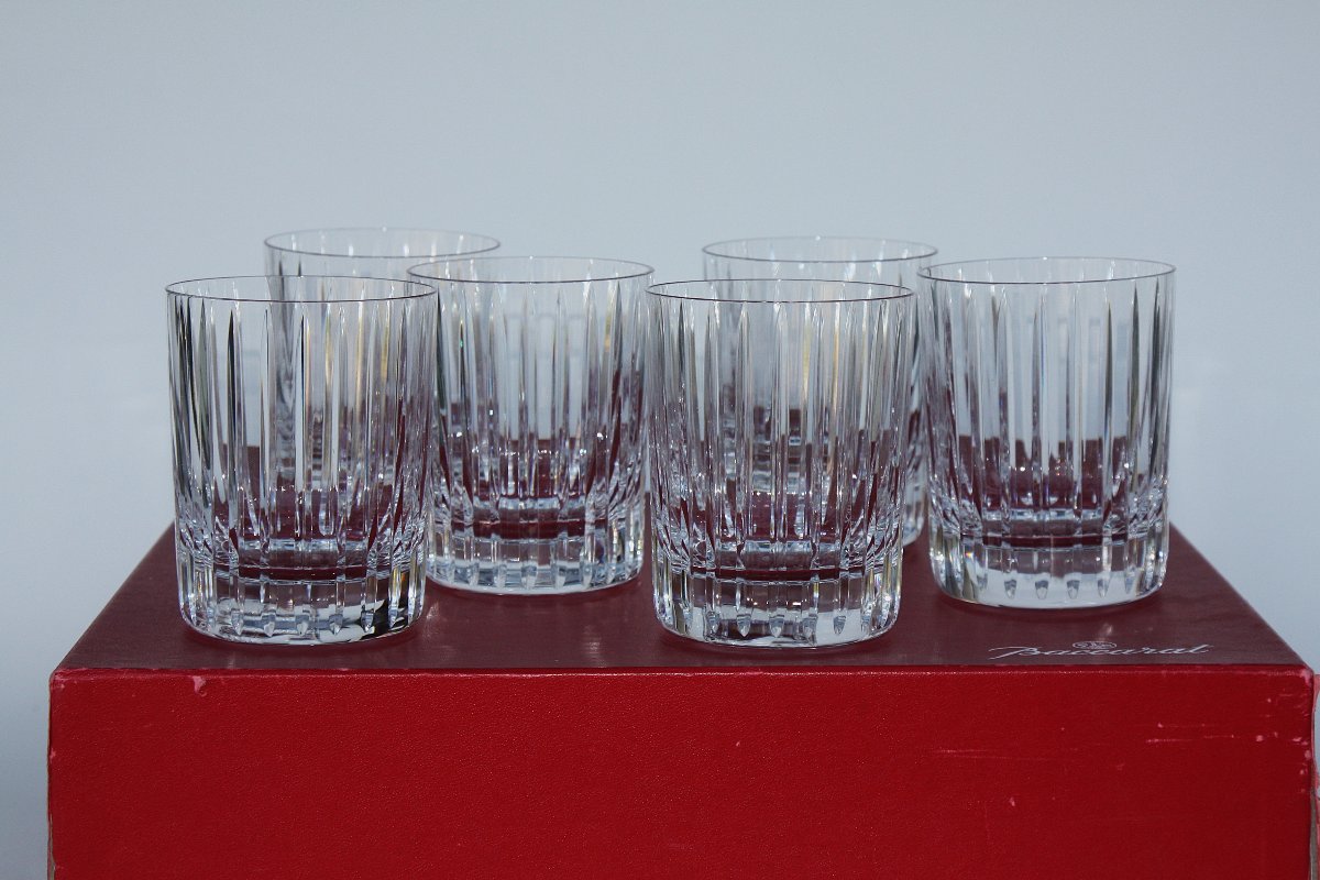 Coffret de 6 verres à whisky en cristal de Baccarat modèle Harmonie-photo-3