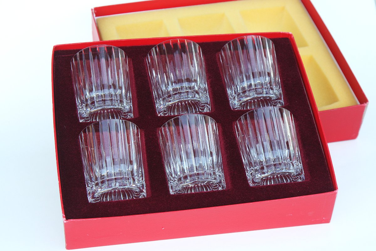 Coffret de 6 verres à whisky en cristal de Baccarat modèle Harmonie-photo-2