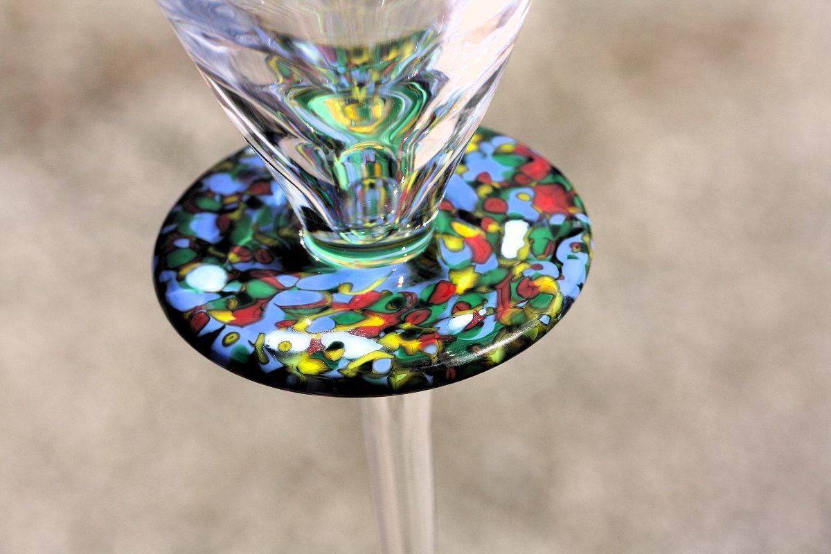 Set Of 2 Crystal Water Glasses From Hermès, Inca Model-photo-3