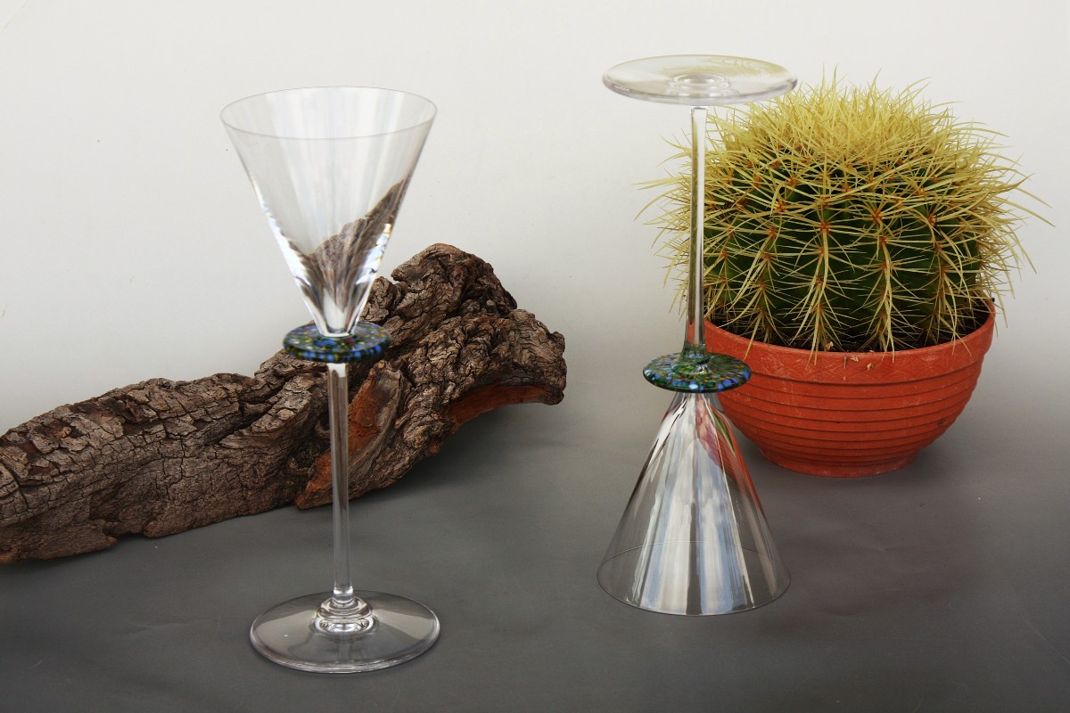 Set Of 2 Crystal Water Glasses From Hermès, Inca Model