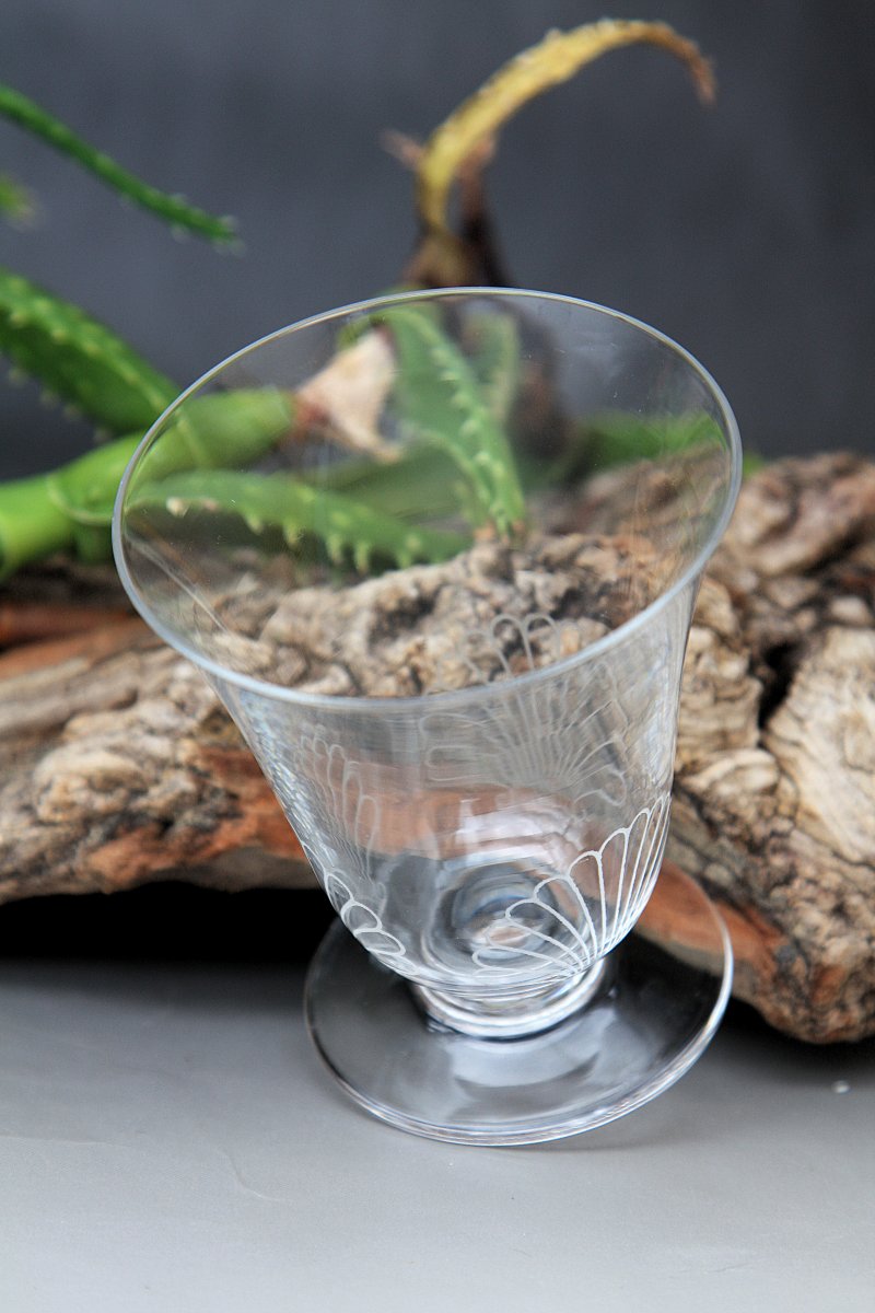 Set Of 6 Wine Glasses No. 4 In Baccarat Crystal For Christofle-photo-4