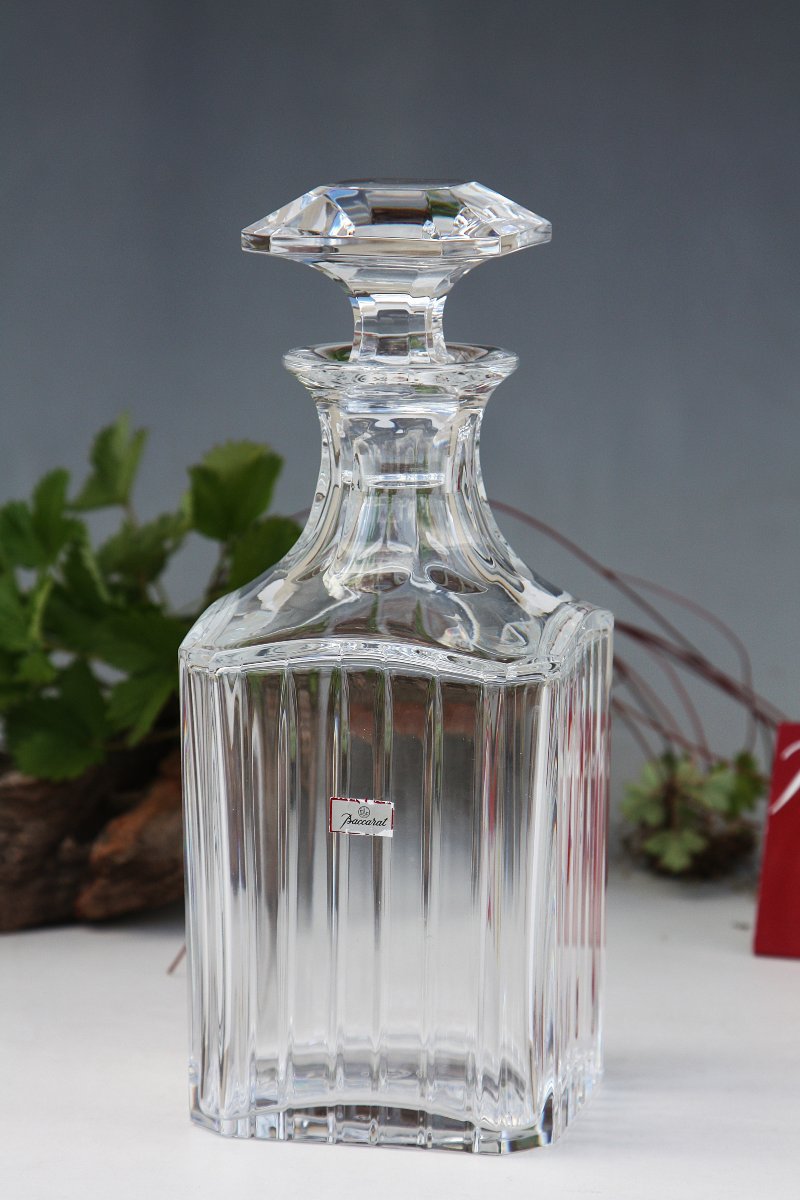 Carafe à whisky en cristal de Baccarat, modèle Harmonie-photo-1