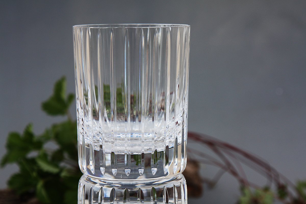 Set Of 6 Large Baccarat Crystal Whisky Glasses, Harmonie Model-photo-4