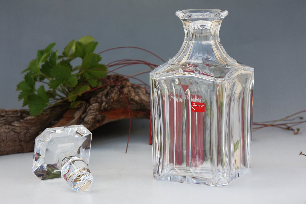 Carafe à whisky en cristal de Baccarat, modèle Harcourt-photo-3