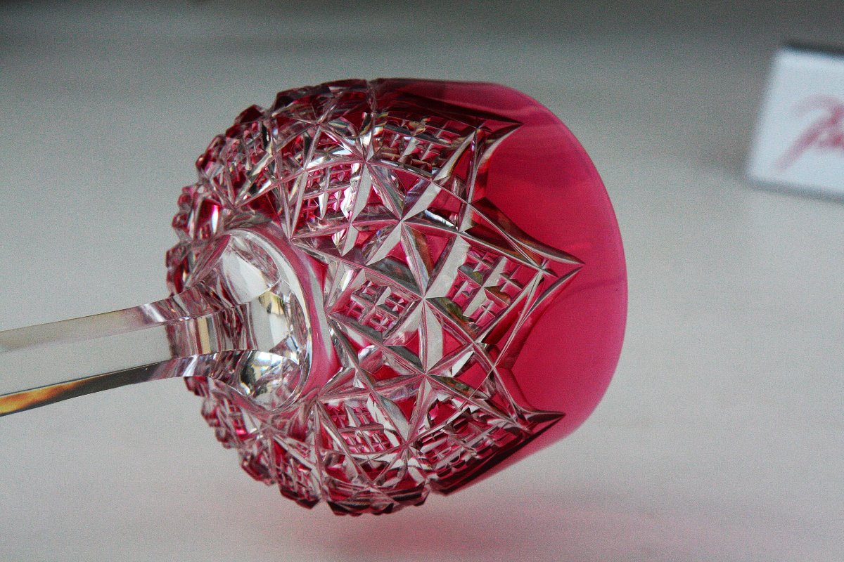 Baccarat Crystal Roemer Glass, Colbert Model-photo-2