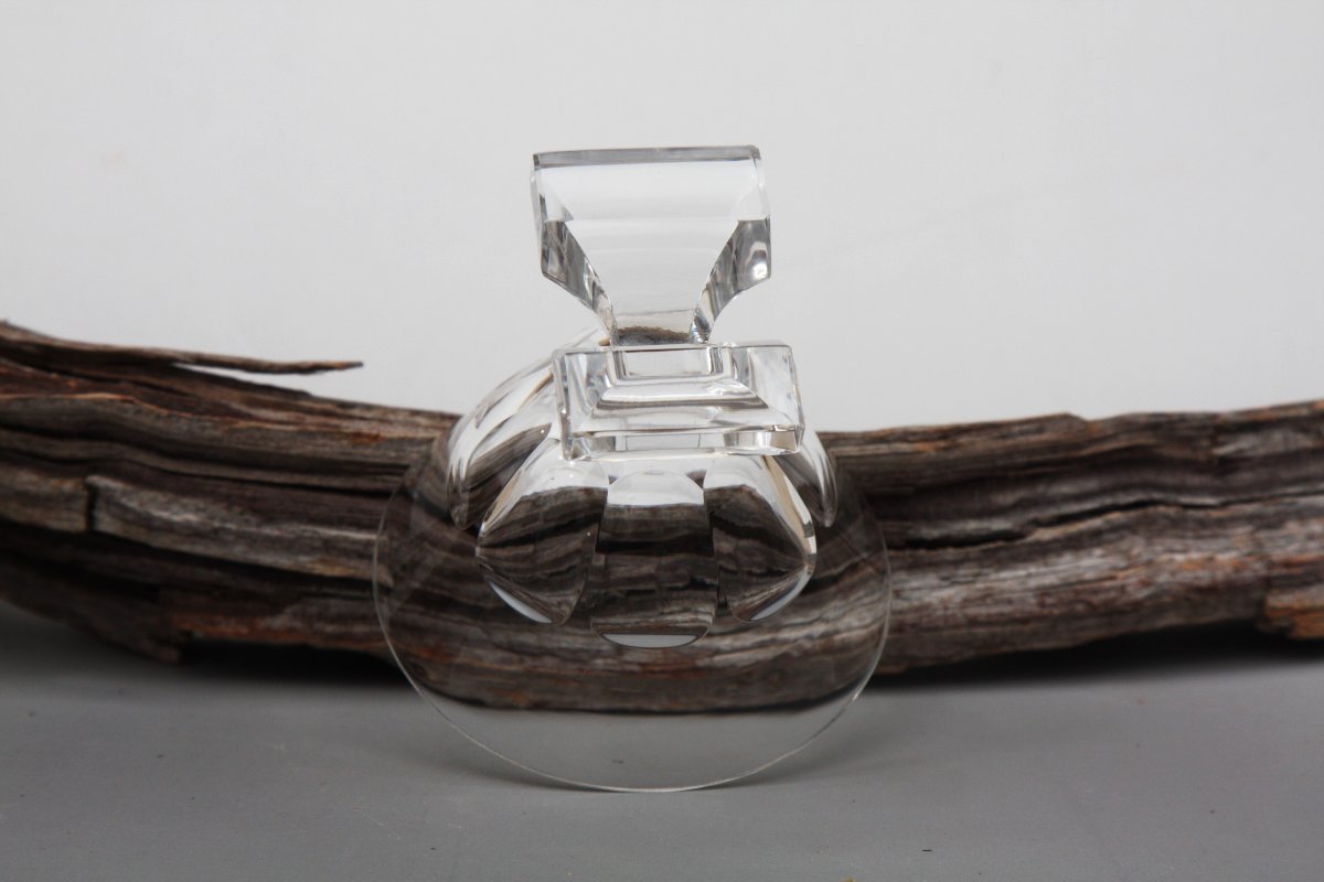 Aperitif Glass In Baccarat Cristal, Saint-hubert Model, Art Deco-photo-1