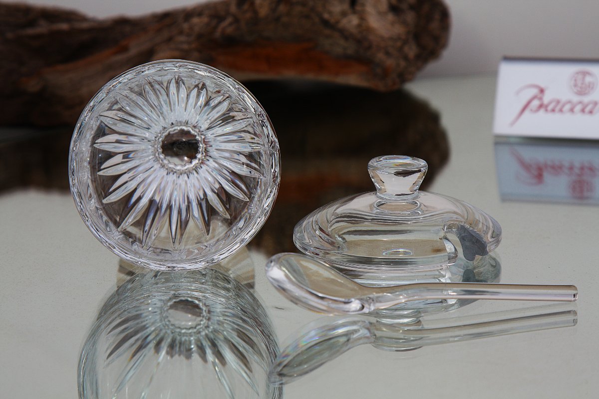 Baccarat Crystal Mustard Pot, Massena Model-photo-4