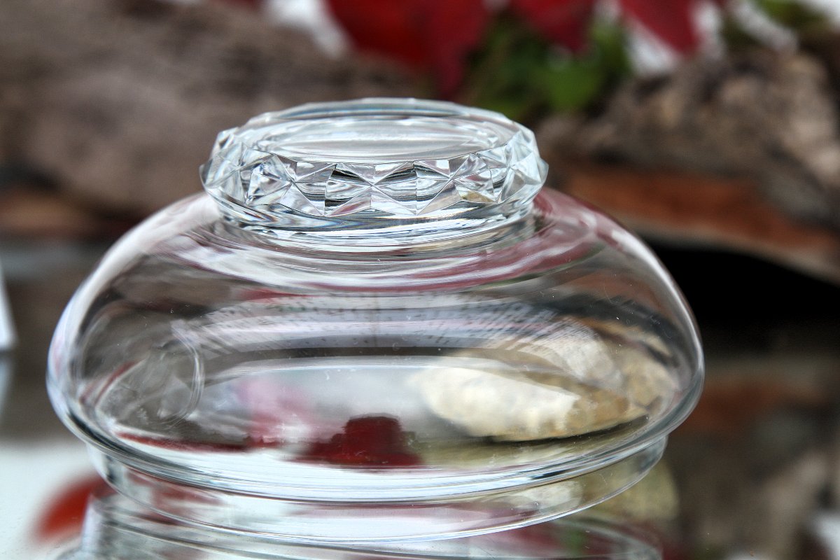 Baccarat Crystal Powder Box, Rachel Model-photo-4