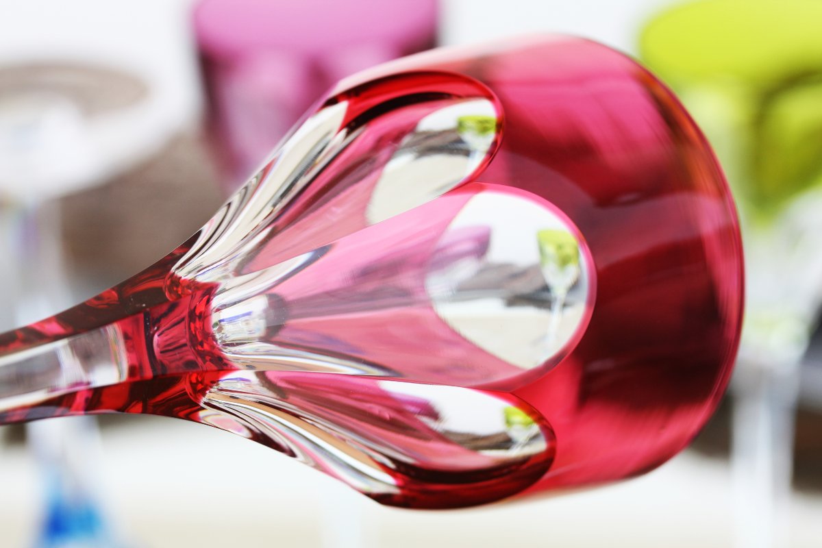 Set Of 6 Roemer Glasses In Saint Louis Crystal, Bristol Pattern-photo-6