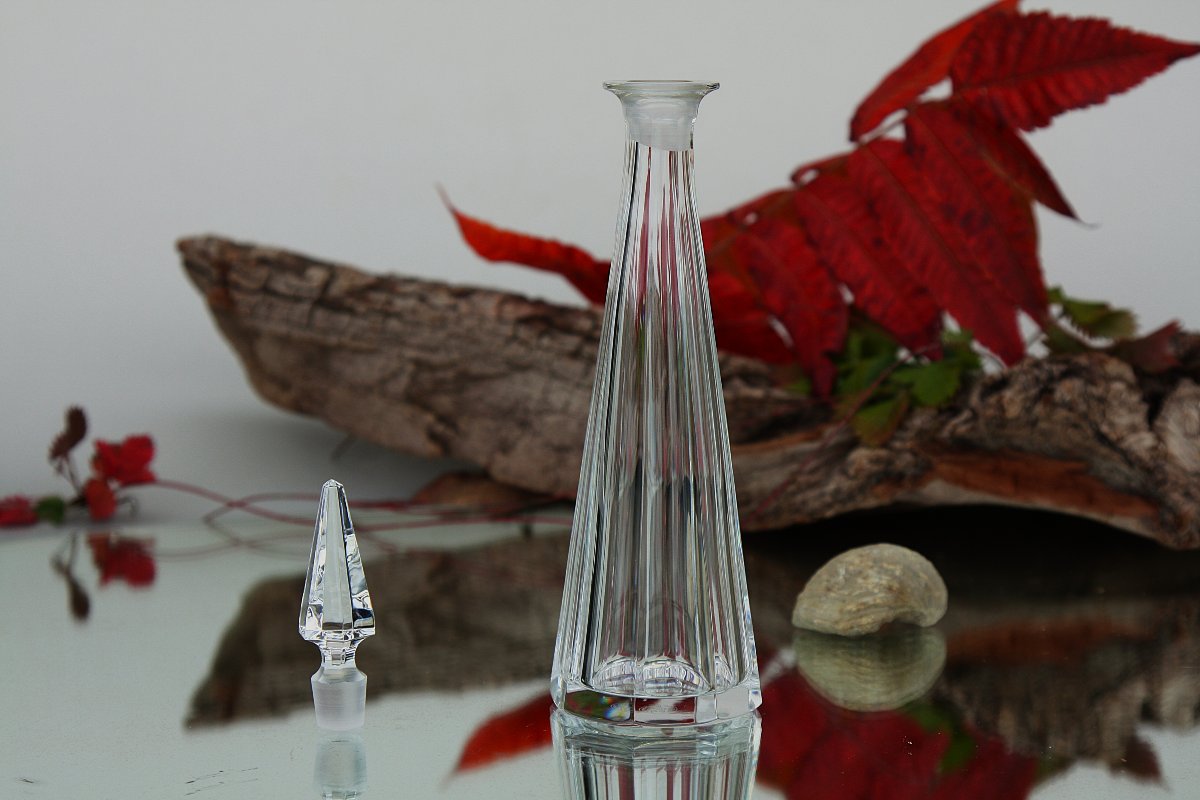 Baccarat Crystal Perfume Bottle, Amber Model-photo-4