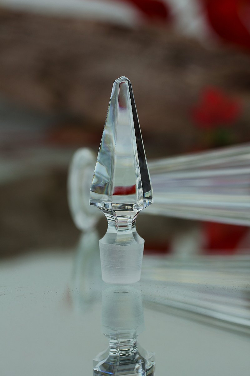 Baccarat Crystal Perfume Bottle, Amber Model-photo-1