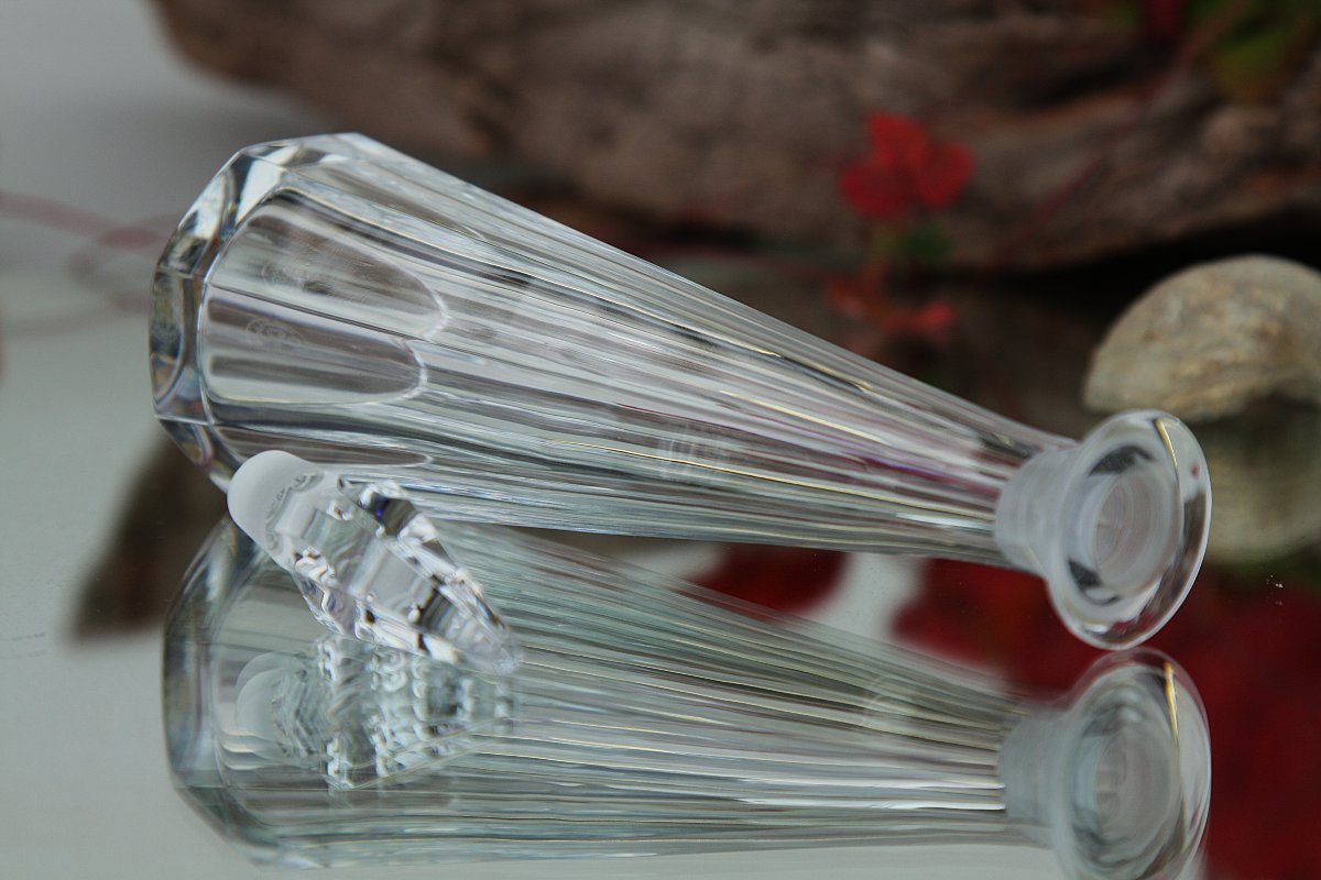 Baccarat Crystal Perfume Bottle, Amber Model-photo-3