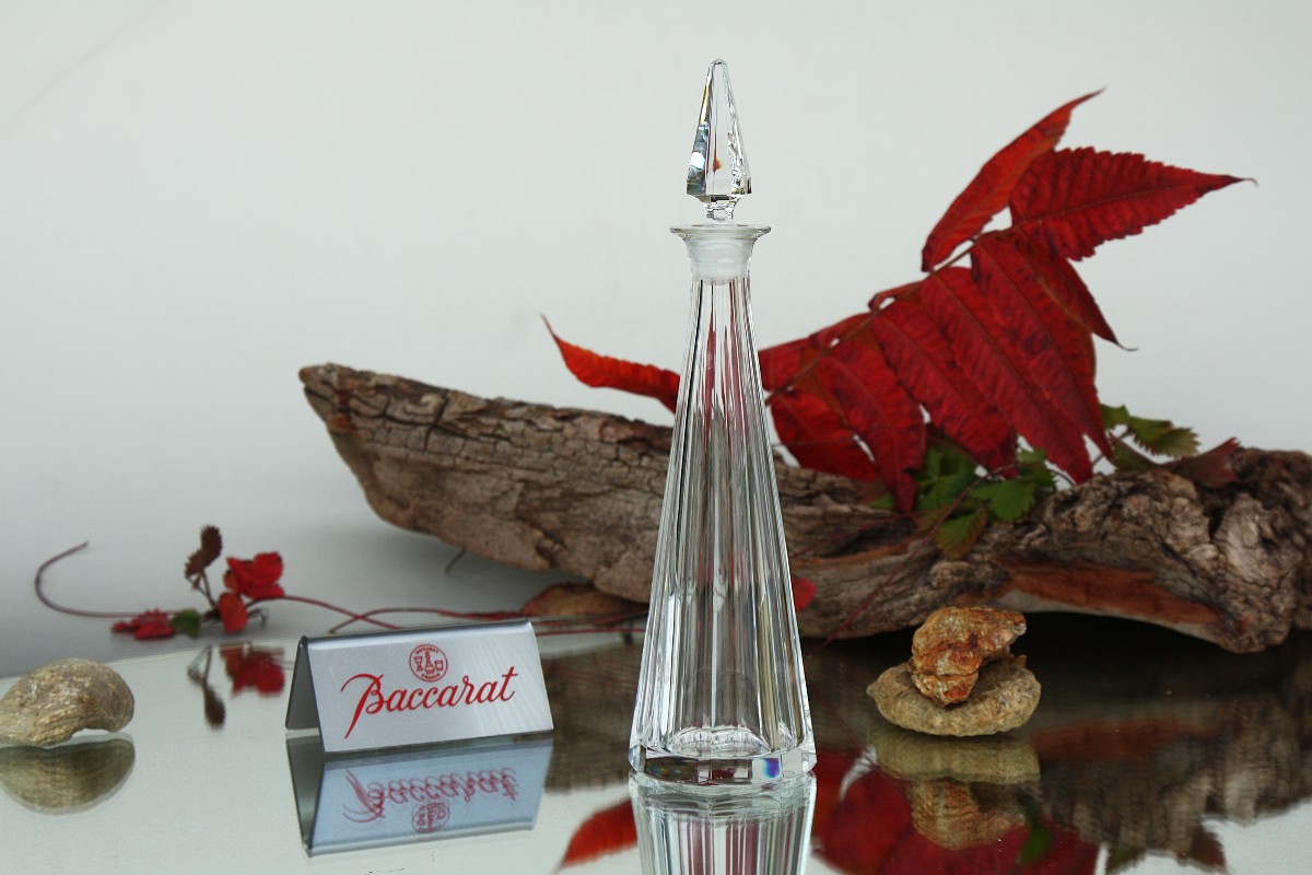 Baccarat Crystal Perfume Bottle, Amber Model
