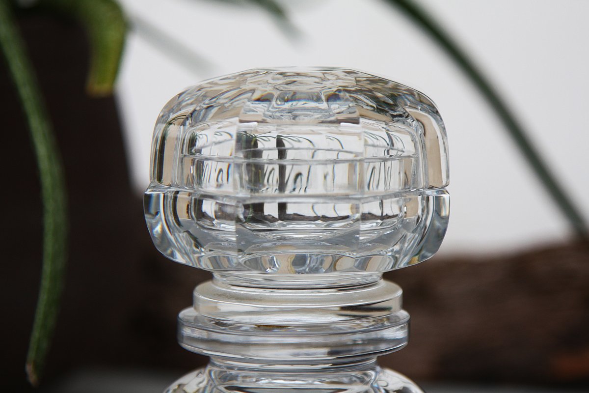 Set Of 3 Baccarat Crystal Toilet Boxes, Malmaison Model-photo-4