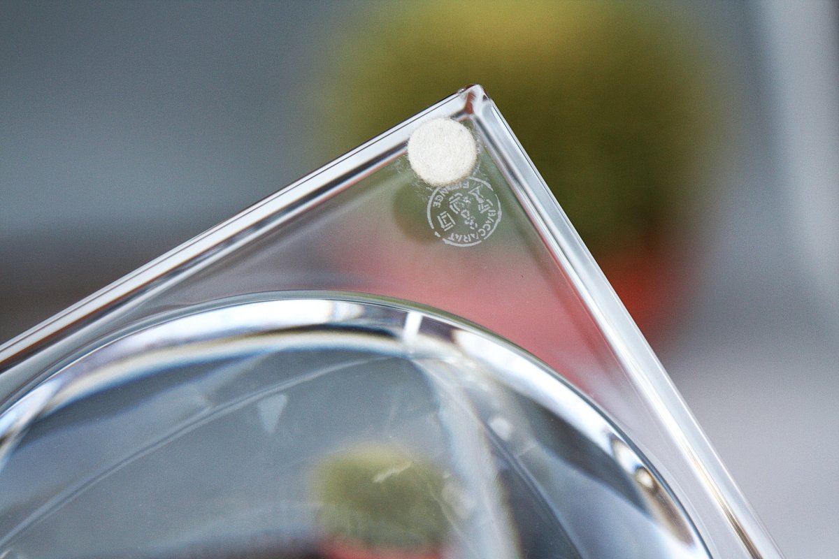 Grand vide-poche en cristal de Baccarat modèle Sparte-photo-2