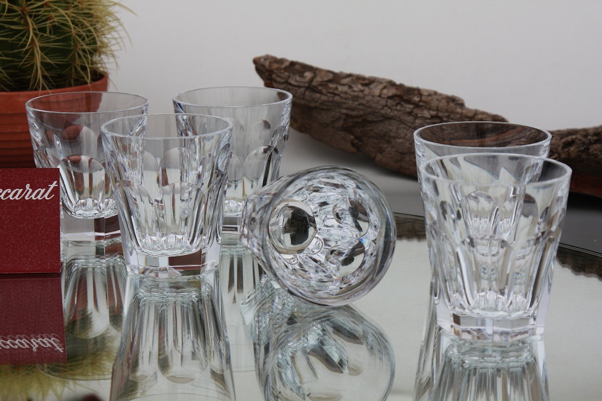 Set de 6 verres à whisky en cristal de Baccarat modèle Harcourt-photo-1