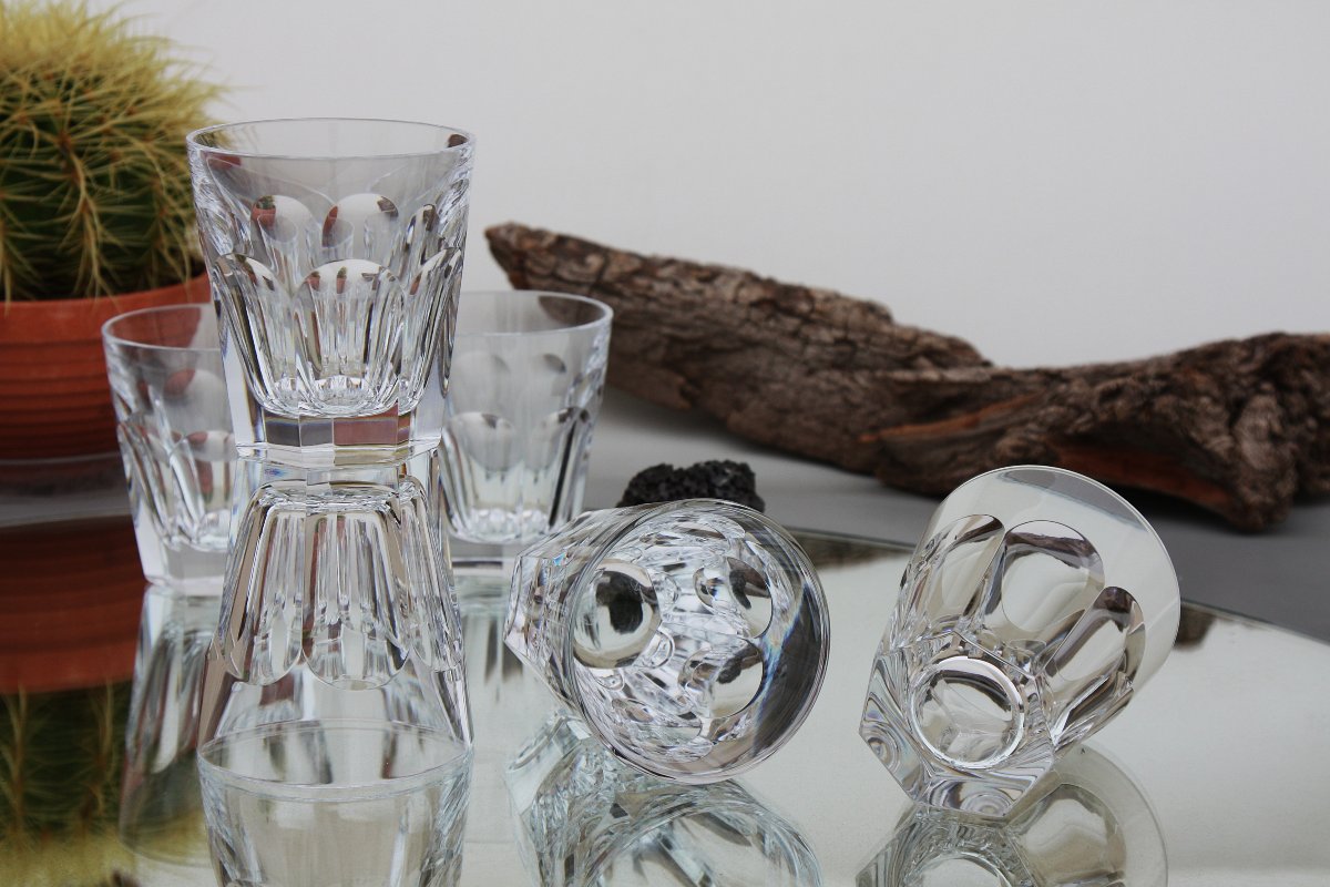 Set de 6 verres à whisky en cristal de Baccarat modèle Harcourt-photo-2