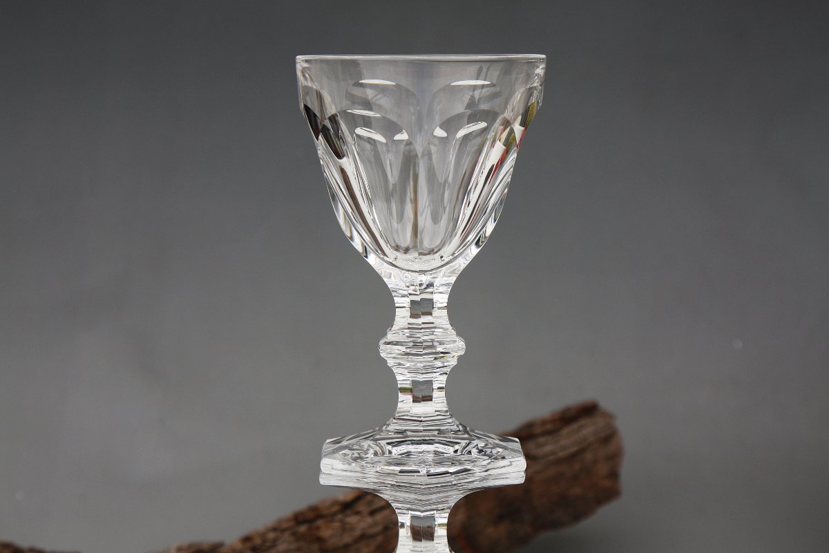 Set de 6 verres à vin n°3 en cristal de Baccarat modèle Harcourt-photo-5