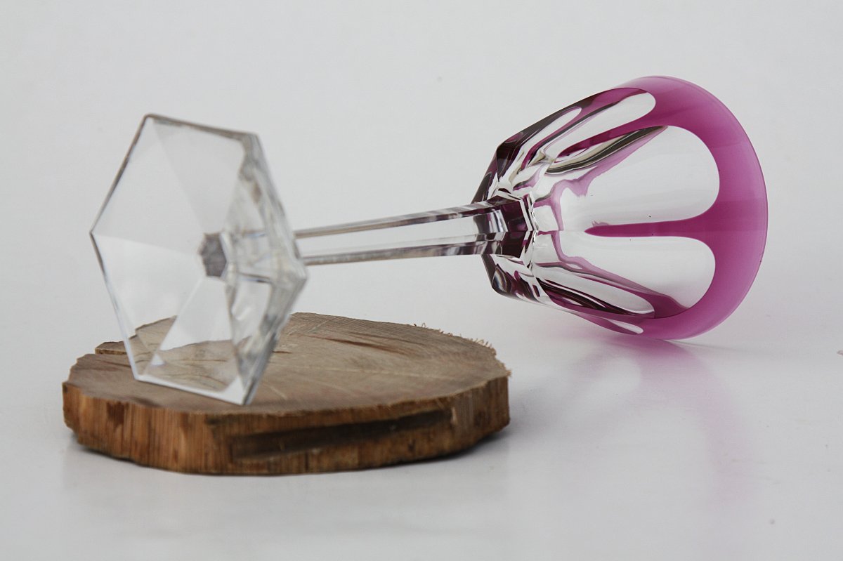 Set Of 6 Baccarat Crystal Roemer Glasses, Harcourt Pattern-photo-8