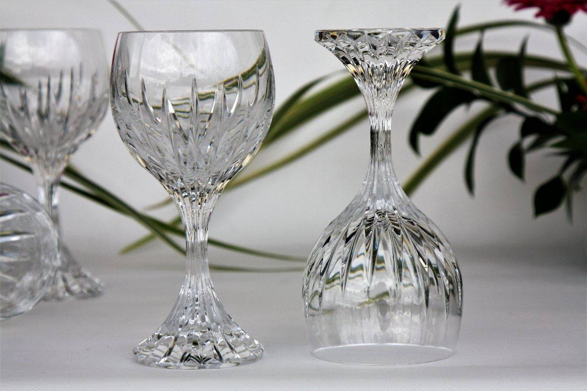Set de 6 verres à vin n°3 en cristal de Baccarat modèle Massena-photo-2