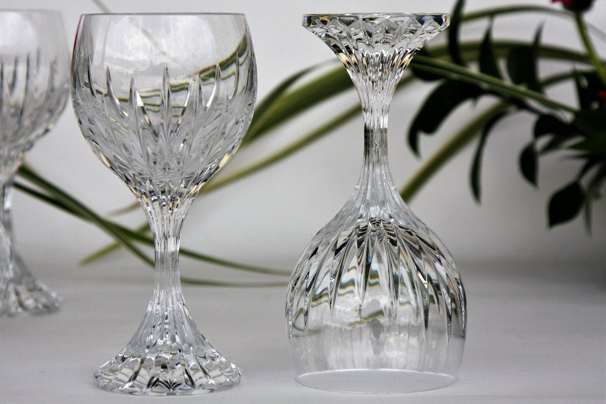 Set de 6 verres à vin n°3 en cristal de Baccarat modèle Massena-photo-6