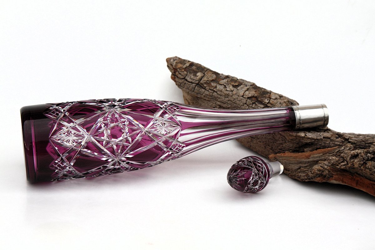 Grande carafe à vin en cristal de Baccarat Fantaisie-photo-5