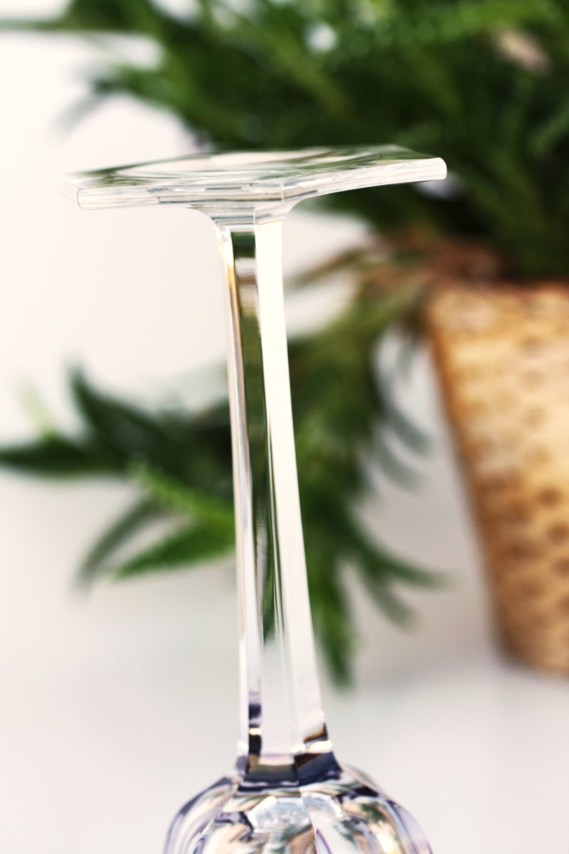 Verre à vin du Rhin en cristal de Baccarat modèle Harcourt violet-photo-6