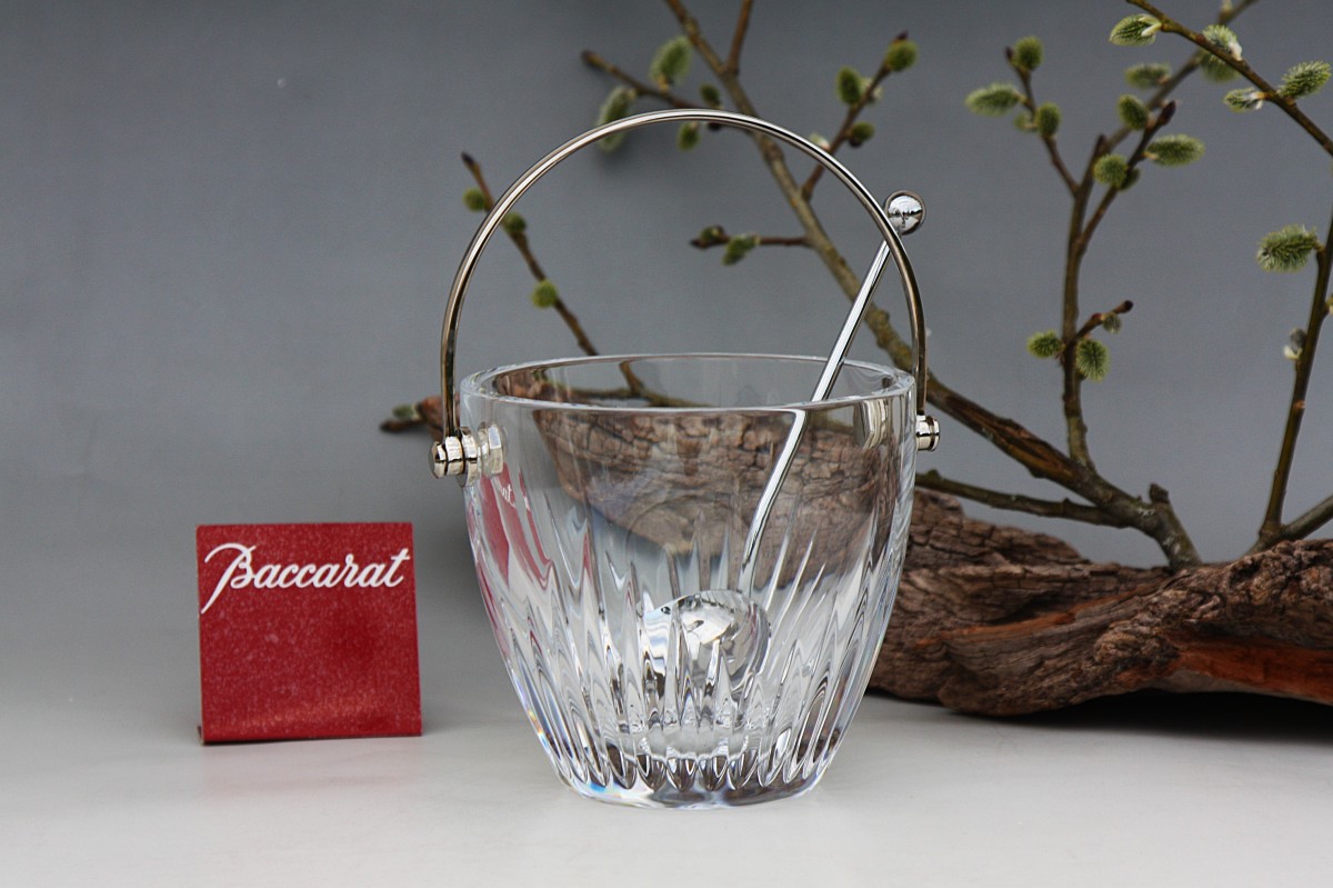 Seau à glace en cristal de Baccarat modèle Massena